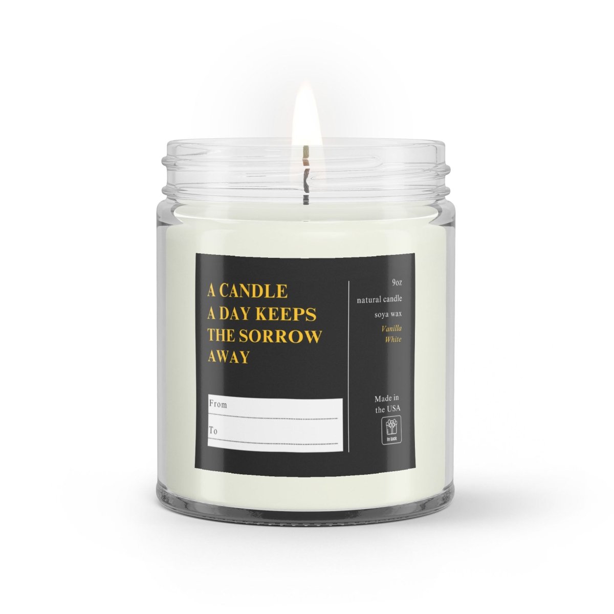 A Candle A Day Vanilla Scented Soy Wax Candle - 0003 - InLuck.us by In Luck
