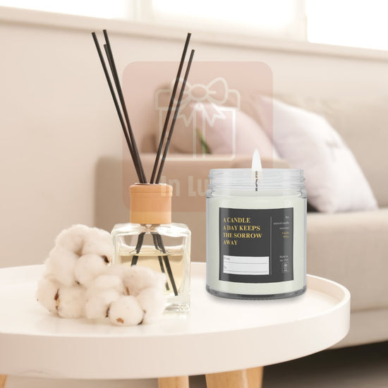 A Candle A Day Vanilla Scented Soy Wax Candle - 0003 - InLuck.us by In Luck