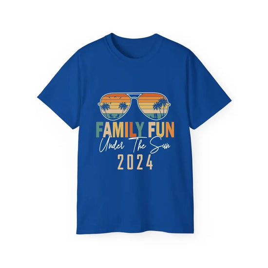 Family Fun Under the Sun 2024 | Vacation & Travel | Personalized T - Shirt - InLuck.us by In Luck