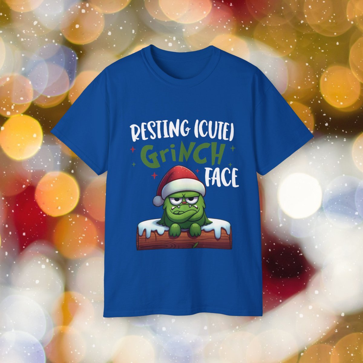 Resting (Cute) Grinch Face | Christmas T-Shirt | Holiday Tops - InLuck.us by In Luck