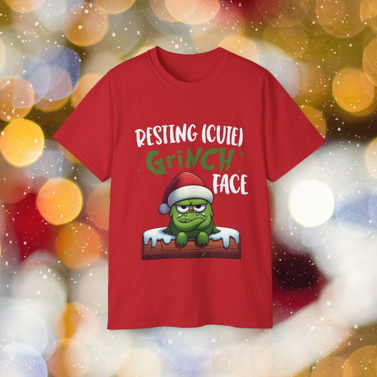 Resting (Cute) Grinch Face | Christmas T-Shirt | Holiday Tops - InLuck.us by In Luck