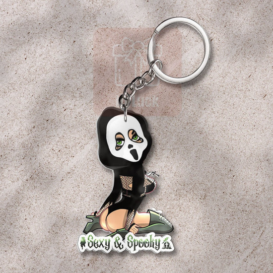 "Sexy and Spooky" Cool Acrylic Halloween Keychain - 0001 - InLuck.us by In Luck