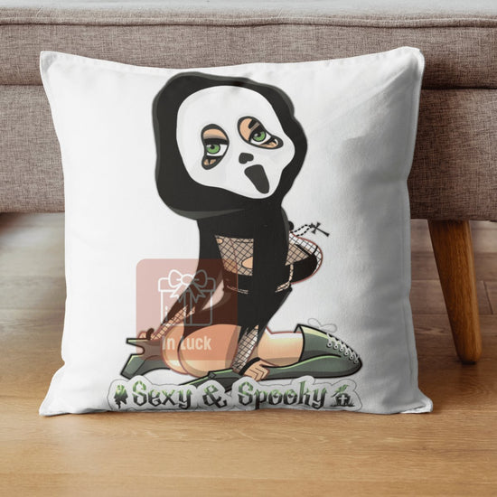 Sexy and Spooky Halloween Decorative Canvas Throw Pillow - 0002 - InLuck.us by In Luck