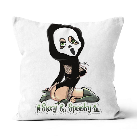 Sexy and Spooky Halloween Decorative Canvas Throw Pillow - 0002 - InLuck.us by In Luck